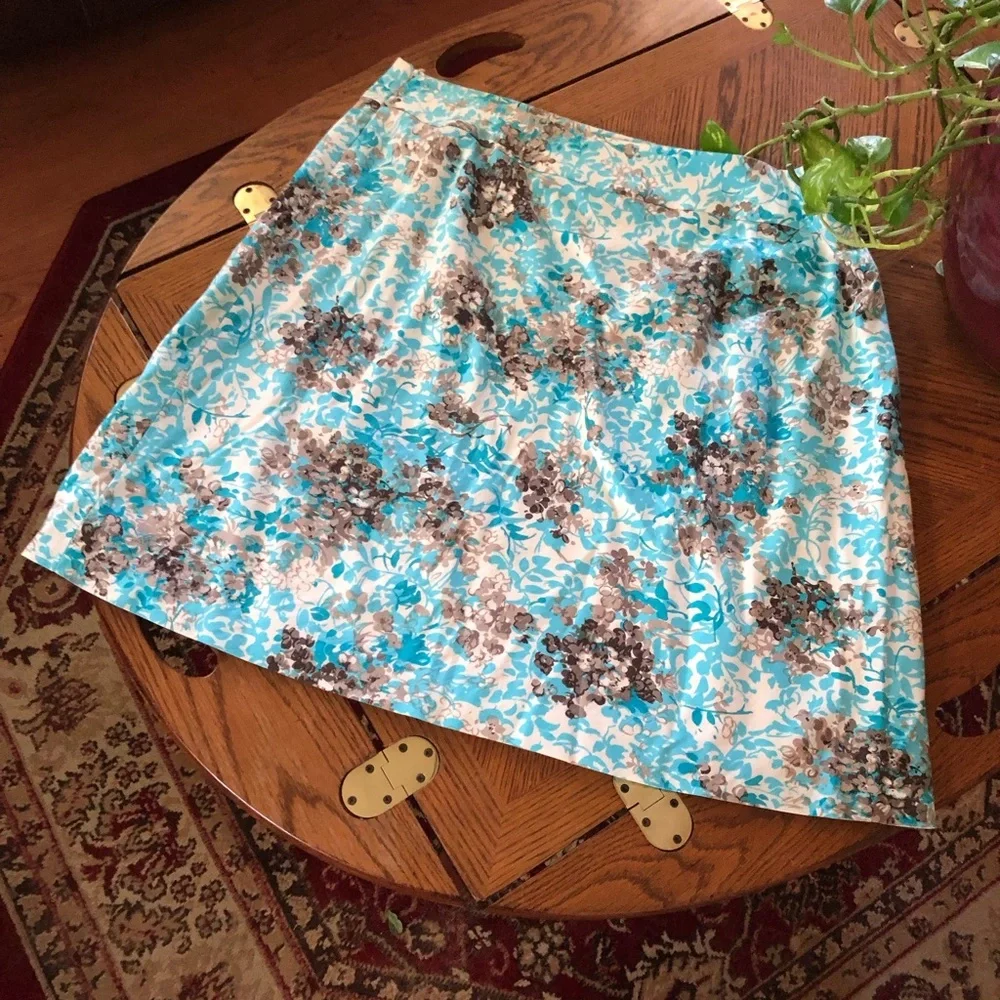 Turquoise Skirt with Stretch